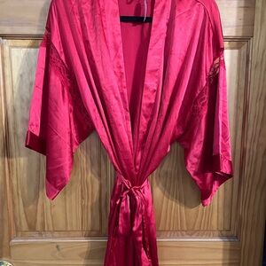 Victoria's Secret Red Lace Robe
